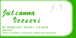 julianna vecseri business card